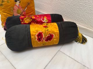 Juego de cama bohemio terciopelo seda