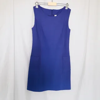 Vestido azul klein sin mangas