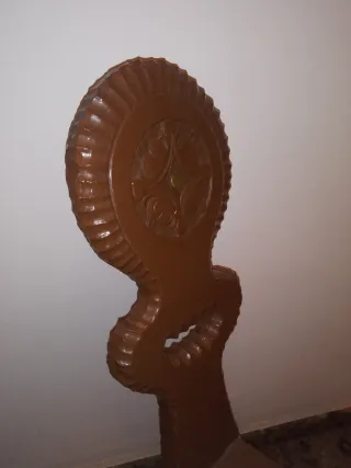 Silla vintage 3 patas madera