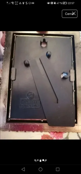 Marco de fotos dorado religioso y + pregunta