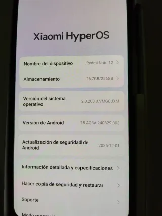 Redmi Note 12 Onyx Gray 8GB 256GB