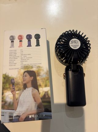 Ventilador Portátil USB LED Digital