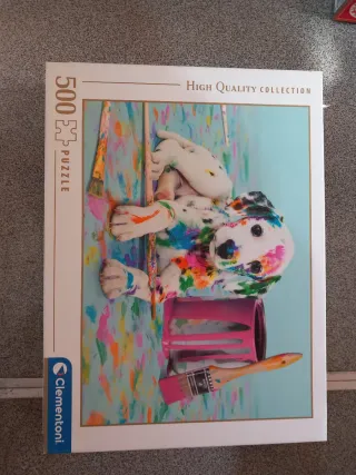 Dos Puzzles de 500 piezas Moto Custom y clementon