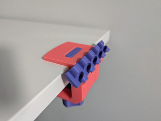 Under Desk Cable Clamp – No Drill – Power Cable