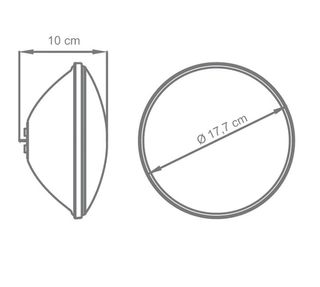 Lámpara LED AstralPool PAR56 Multicolor + Mando
