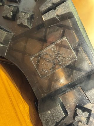 Botas con plataforma efecto piel