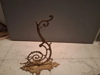 2 Colgadores de forja decorativos