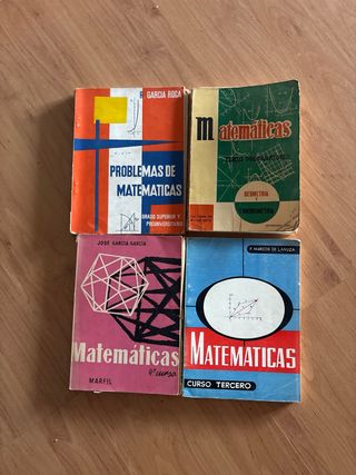 Lote de libros antiguos de matemáticas