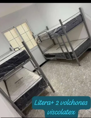 Literas metálicas resistentes nuevas