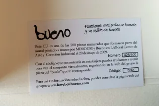 BUENO - Canción Minúscula. Cd (Ed.Numerada)