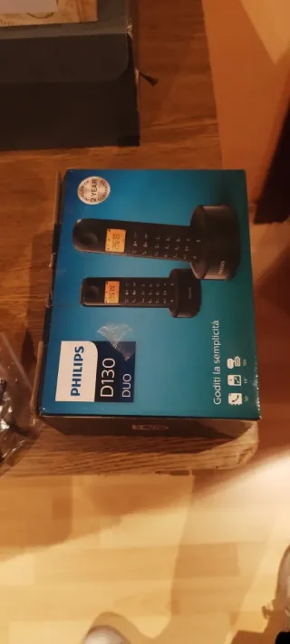 Teléfono Inalámbrico Philips D130 DUO