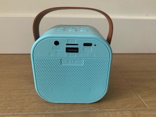 Altavoz Bluetooth Portátil Azul y Marrón