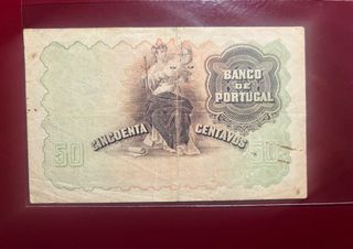Nota Portugal 50 centavos 1920