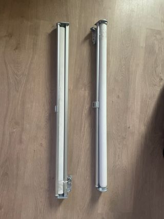 Pack 2 Cortinas Estor Ikea Skogsklover blancas