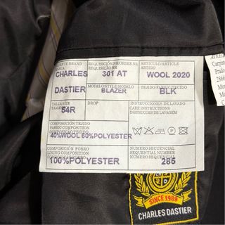 Abrigo Marinero Charles Dastier Negro Talla 54R