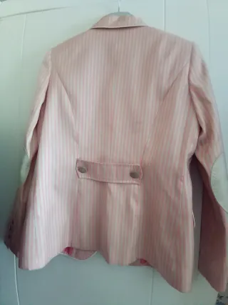Chaqueta GIVENCHY rayas rosa y beige Talla M