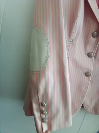 Chaqueta GIVENCHY rayas rosa y beige Talla M