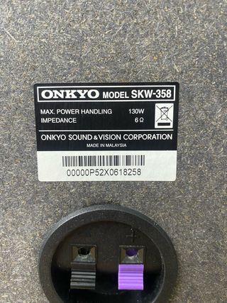 Subwoofer Onkyo SKW-358 Negro