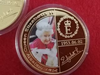 Monedas Reina Isabel II - Colección 5 unidades