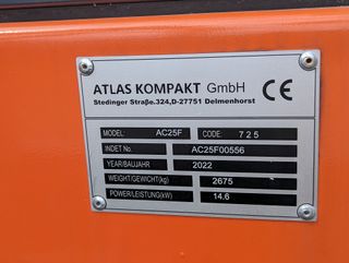 Miniexcavadora Atlas AC25F 2,5t