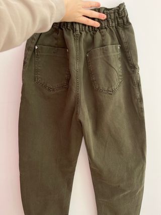 Pantalón Zara Invierno Verde Oliva