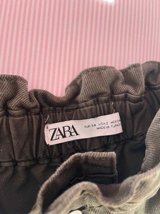 Pantalón Zara Invierno Verde Oliva