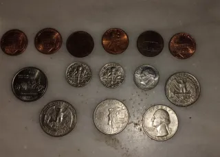 Varie monete americane