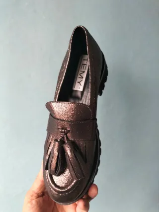 Scarpe tipo Mocassino donna Made in Italy. N. 40