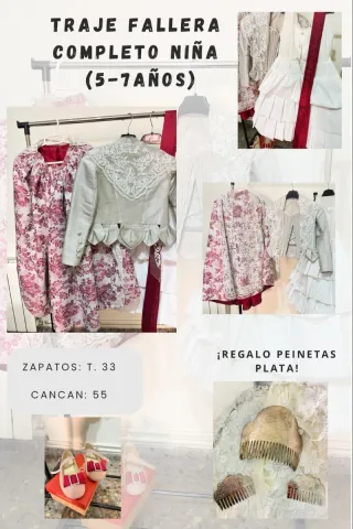 Traje Fallera Niña Completo (5-7 años)