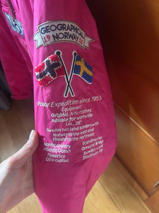 Abrigo Geographical Norway Rosa