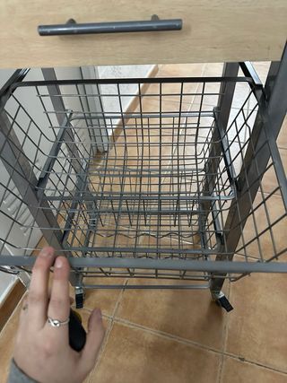 Carrito Auxiliar Cocina Madera y Metal ikea