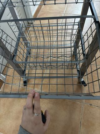 Carrito Auxiliar Cocina Madera y Metal ikea