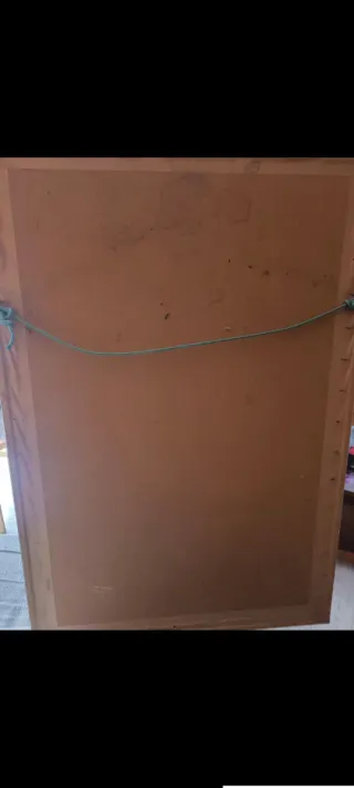 Cuadro Caballos y Mujer con cristal