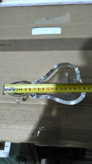 Posacenere in cristallo a forma di pera