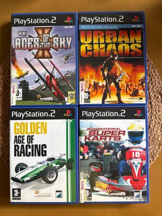 Lote 4 Juegos PS2 (WWI, Urban Chaos, Golden Age, S
