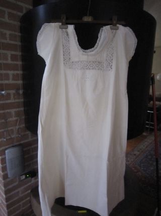 Camicia da notte canapa vintage anni 40/50 L