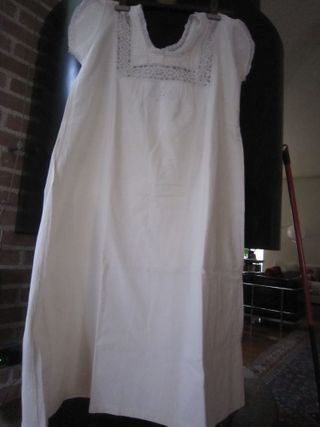 Camicia da notte canapa vintage anni 40/50 L