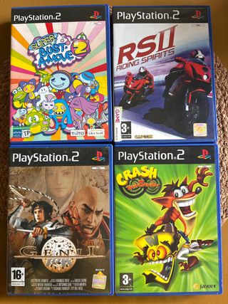Lote 4 Juegos PS2: Super Bust-a-Move 2, R...