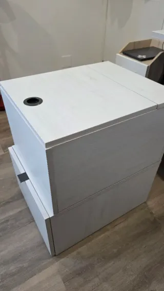 Pack 2 Cajoneras / BLANCO / Madera robusta / Baúl