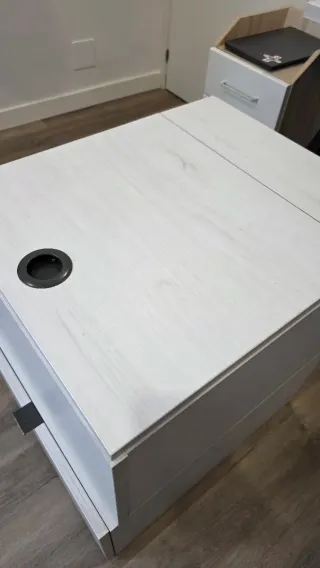 Pack 2 Cajoneras / BLANCO / Madera robusta / Baúl