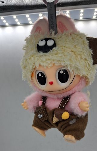 LABUBU Peluche Conejo Rosa y Marrón