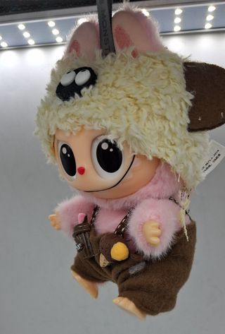 LABUBU Peluche Conejo Rosa y Marrón