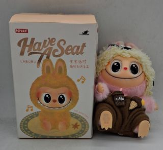 LABUBU Peluche Conejo Rosa y Marrón