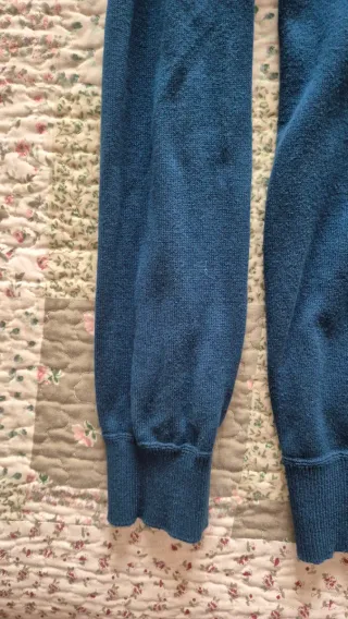 Chaqueta chico punto azul talla M