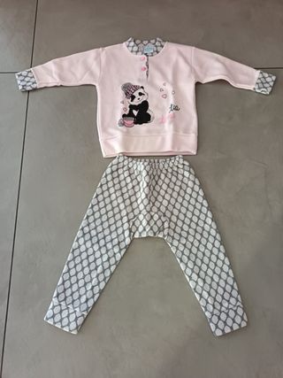 Pigiama pile bimba panda
