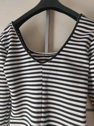 Vestido rayas algodón talla M