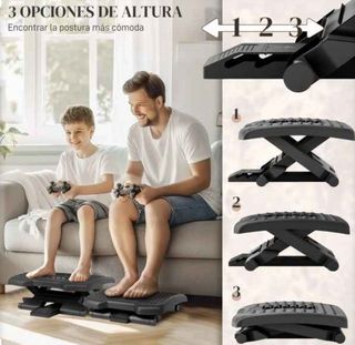 Reposapiés con Altura y Ángulo Ajustable