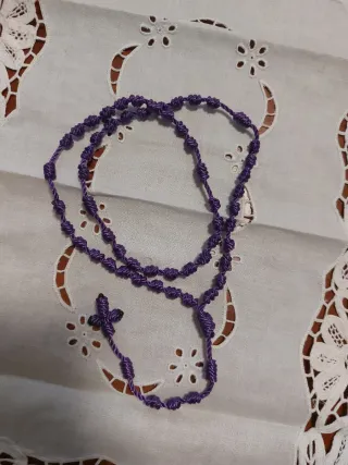 Rosario in corda viola
