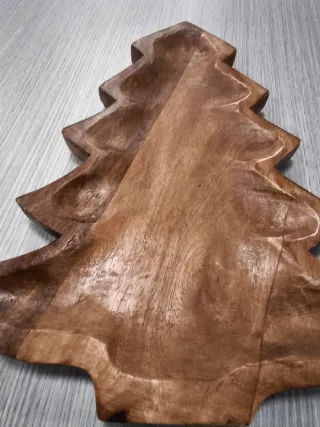 Vassoio Legno Albero Natale
