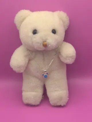 Collar Plata 925 Mickey Azul